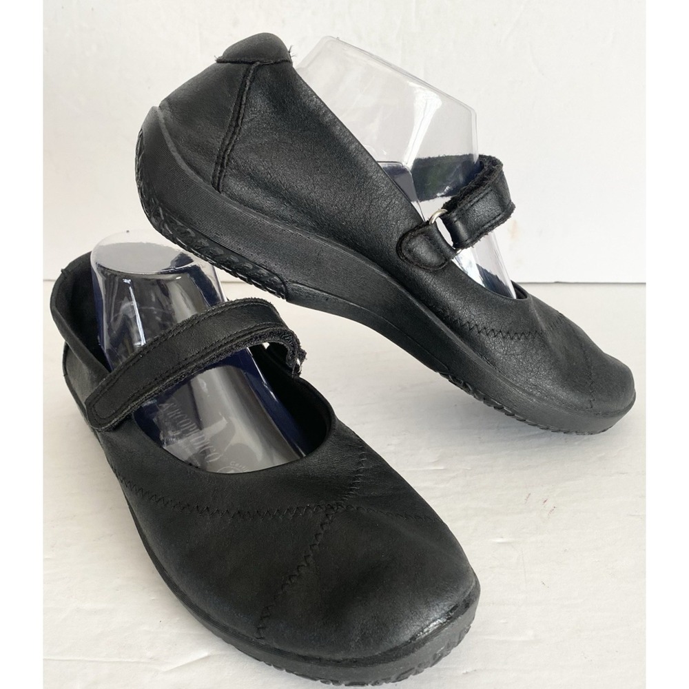 Arcopedico L18‎ Mary Jane Shoes Black Lytech Stretch Women Sz EU 42 US 10.5 - 11